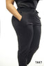 Savvy FAUX Leather Detailed Joggers